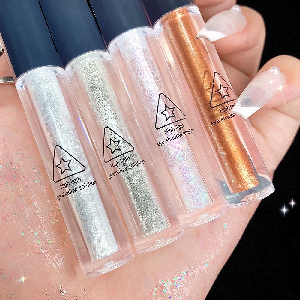 Star Diamond Charm Eye Streamer Eyeshadow Liquid Pearlescent Fine Shimmer Liquid Eyeshadow Waterproof Not Easy To Take Off Eye Makeup Brightening