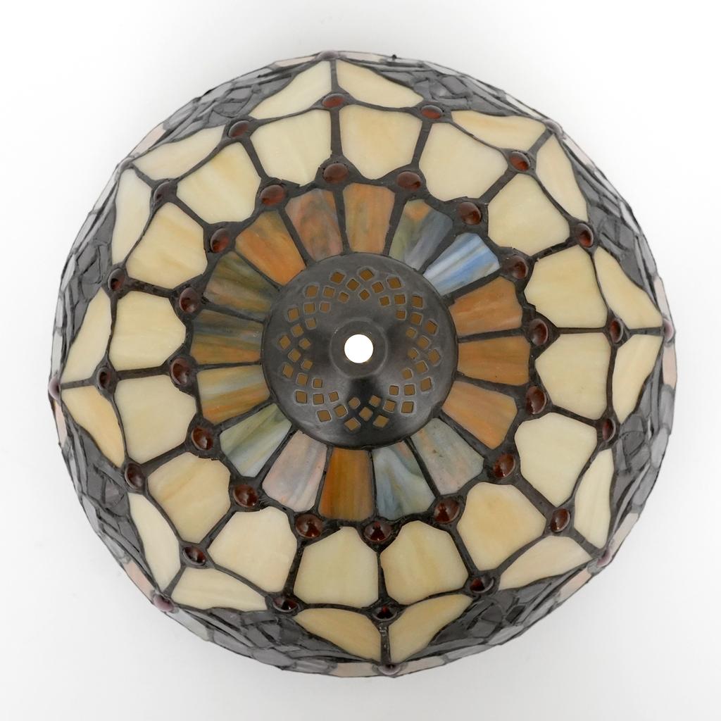 Ceiling Lamp Shade Replacement Only 12 Inch Red Pink Stained Glass Tulip Flower Style Lamp Shade Decorative for Table  Lampshade