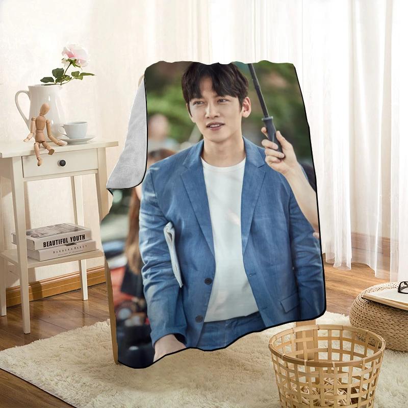 Neuer Artikel Ji Chang Wook Decken Druck Weiche Decke Überwurf für Zuhause/Sofa/Bettwäsche Tragbare Erwachsenen Reise Abdeckdecke