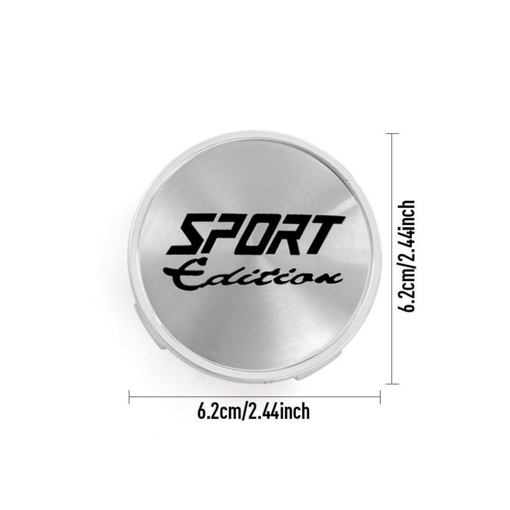 4pcs 62MM (56MM I.D) Sport Edition Logo Emblem Car Wheel Center Caps Car Accessories for Toyota Wheels Rim Hubcaps Cover Replace