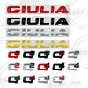 Für Giulia Q2 Q4 Logo Schriftzug Metallplakette Aufkleber Auto Heckklappe Karosserie Emblem Auto Zubehör RZ7