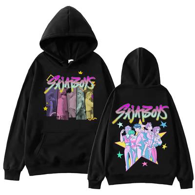 Unisex Adule Hoodies & Sweatshirts KPop Devil Hunter Fashion Print Adult Casual Loose Hooded Sweatshirt