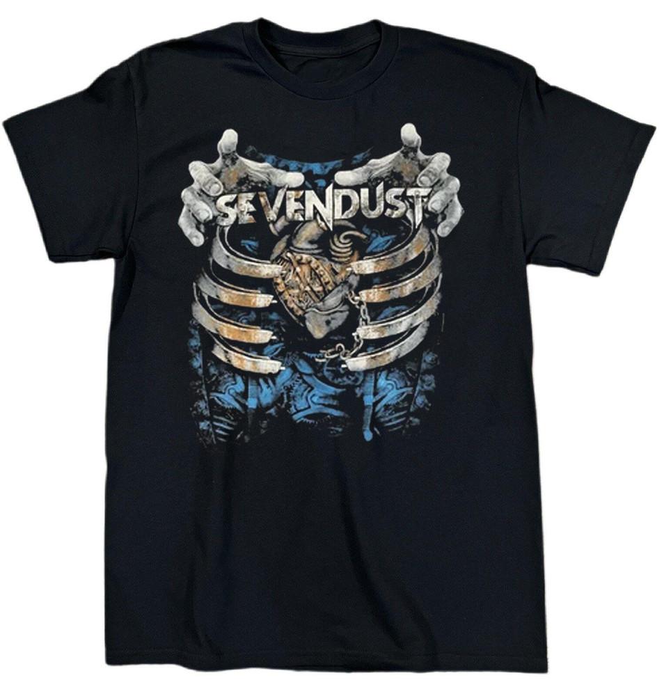 Hot! Sevendust Band Album Cotton Black T Shirt All Size UR344 Unisex T-Shirt XXXXL