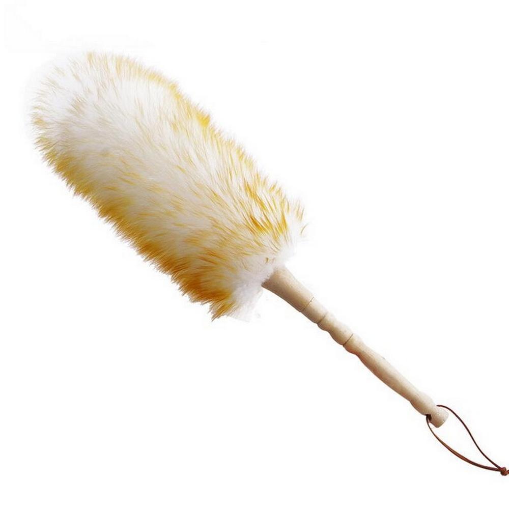 Household Lint-free Feather Duster Furniture Dusting Cleaning Duster Car Static-free Wool Duster