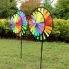 Pinwheel Handheld Black Edge Double Layers Two-layer Animal Wind Spinner for Children