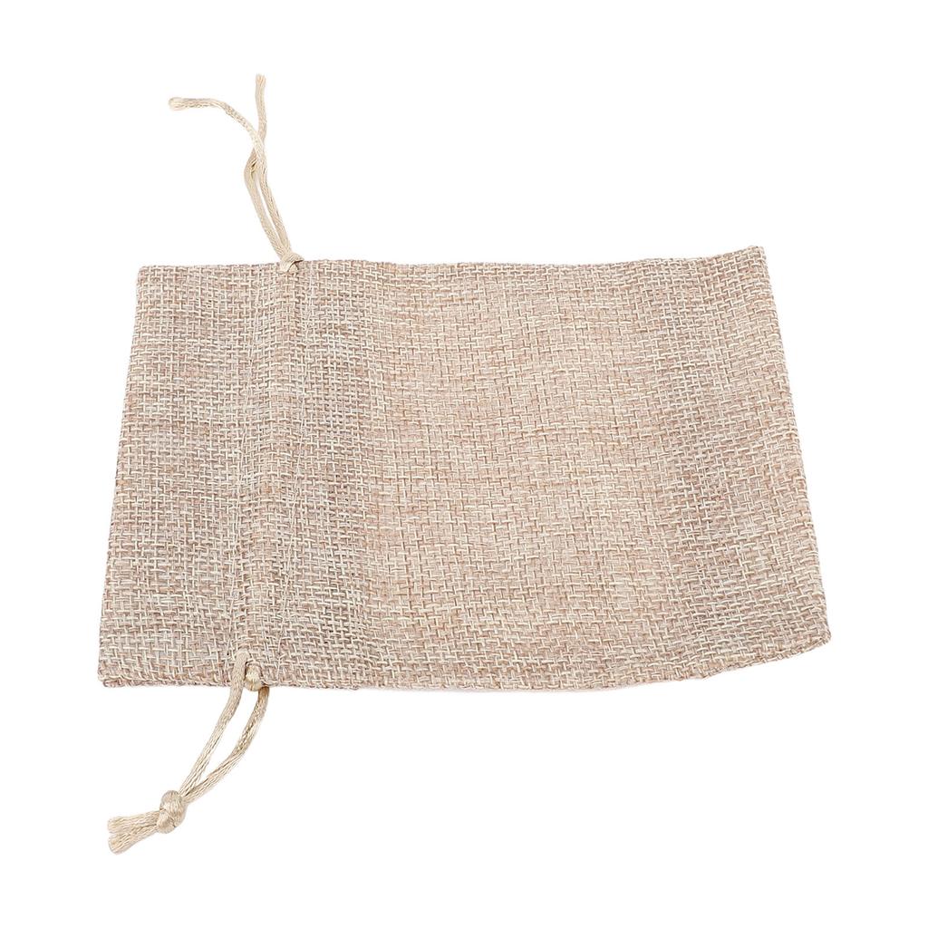 20pcs Burlap Bags Burlap Gift Bags Single Side Window Burlap Pouches with Drawstring for Jewelry Makeup Candy