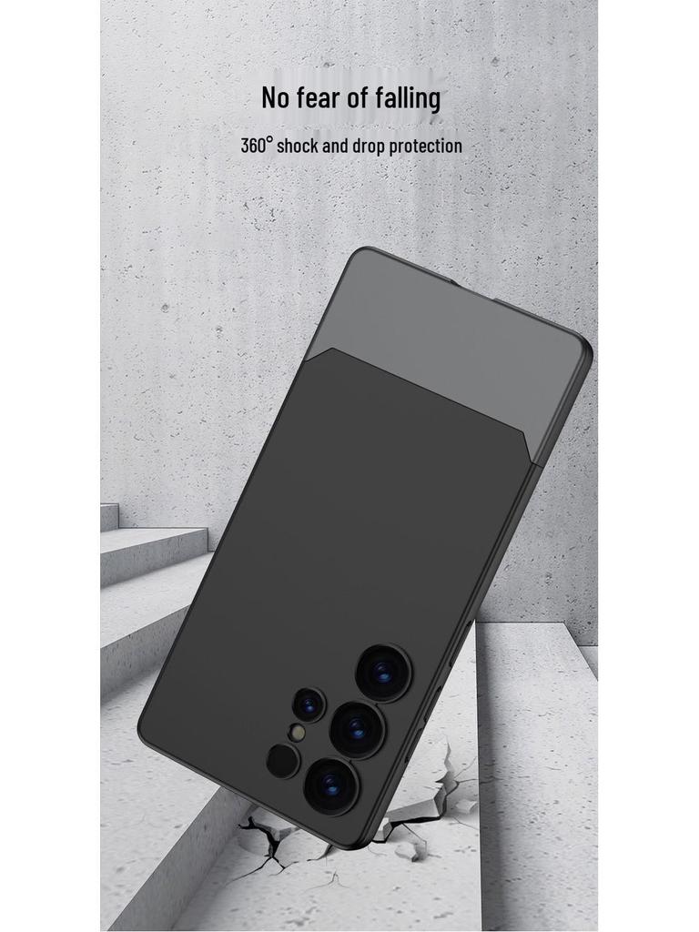 Samsung S25 Ultra Rivet Patchwork Matte Phone Case - Skin Feel, Trendy 2-in-1 Design