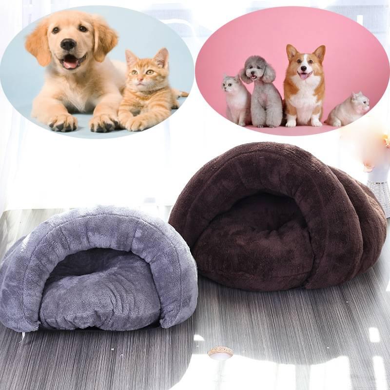 Cozy Pet Bed For Small Dogs And Cats Keep Your Furry Friend Warm And Snug With This Semi-enclosed Sleeping Bag