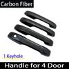 Styling Chrome For Honda Fit Jazz 4 4th Generation Mk4 GR GS   2022 Black Carbon Fiber Door Handle Cover Car