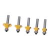 5 Pcs Round Over Router Bit 8mm Shank Carbide Corner Rounding Router Bit Woodworking Milling Cutter