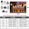 Party Backdrop Halloween Flat Ghosts Pumpkins Banners Spooky Pumpkin Event Photo Background Party Decor