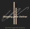 Huires Ultra-Fine Waterproof Double-Ended Eyebrow Pencil - Smudge-Proof and Long-Lasting for Beginners and Students