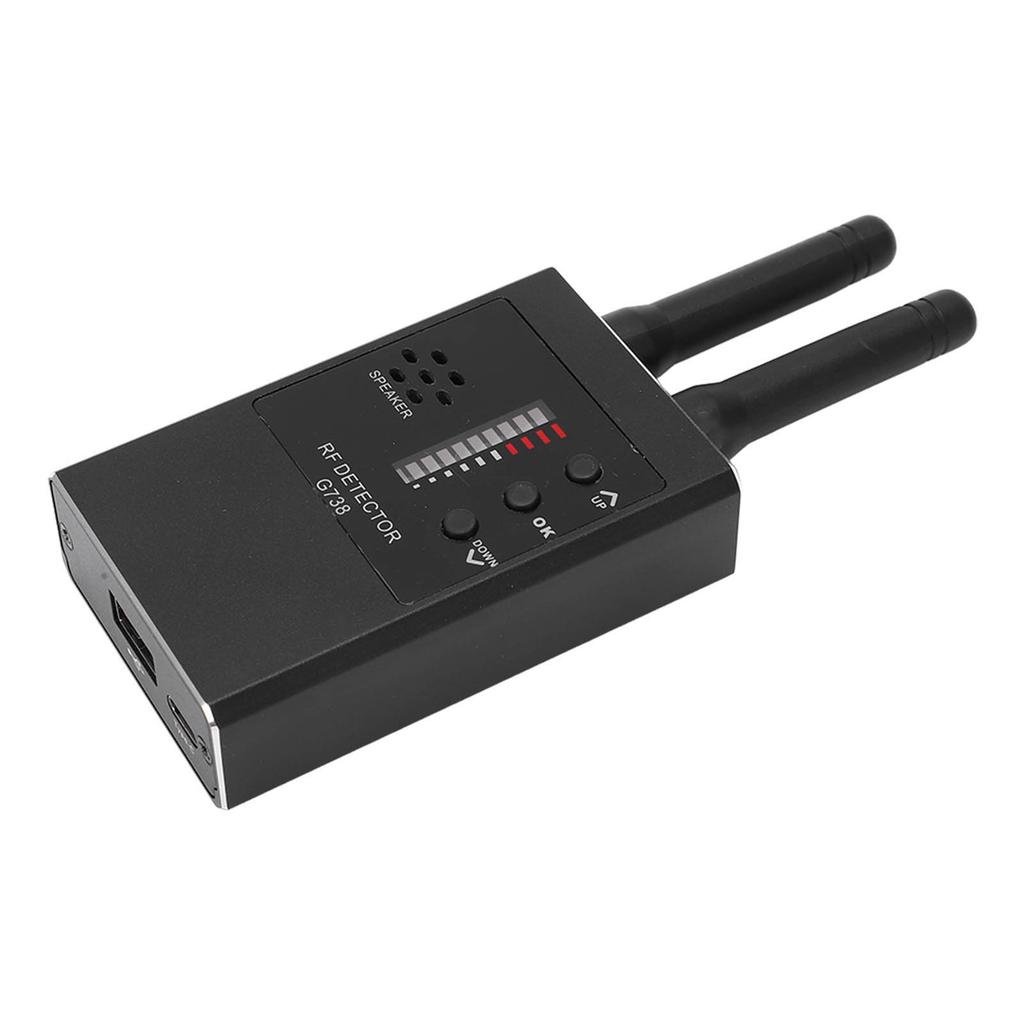 Bug Detector Wireless Signal RF Scanner Camera Finder Tool for Hotel Room Office Black