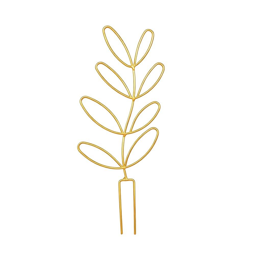 

Rustproof Garden Climbing Frame Leaf Shaped Design Flowers Trellis Plant Trellis Indoor Outdoor жёлтый