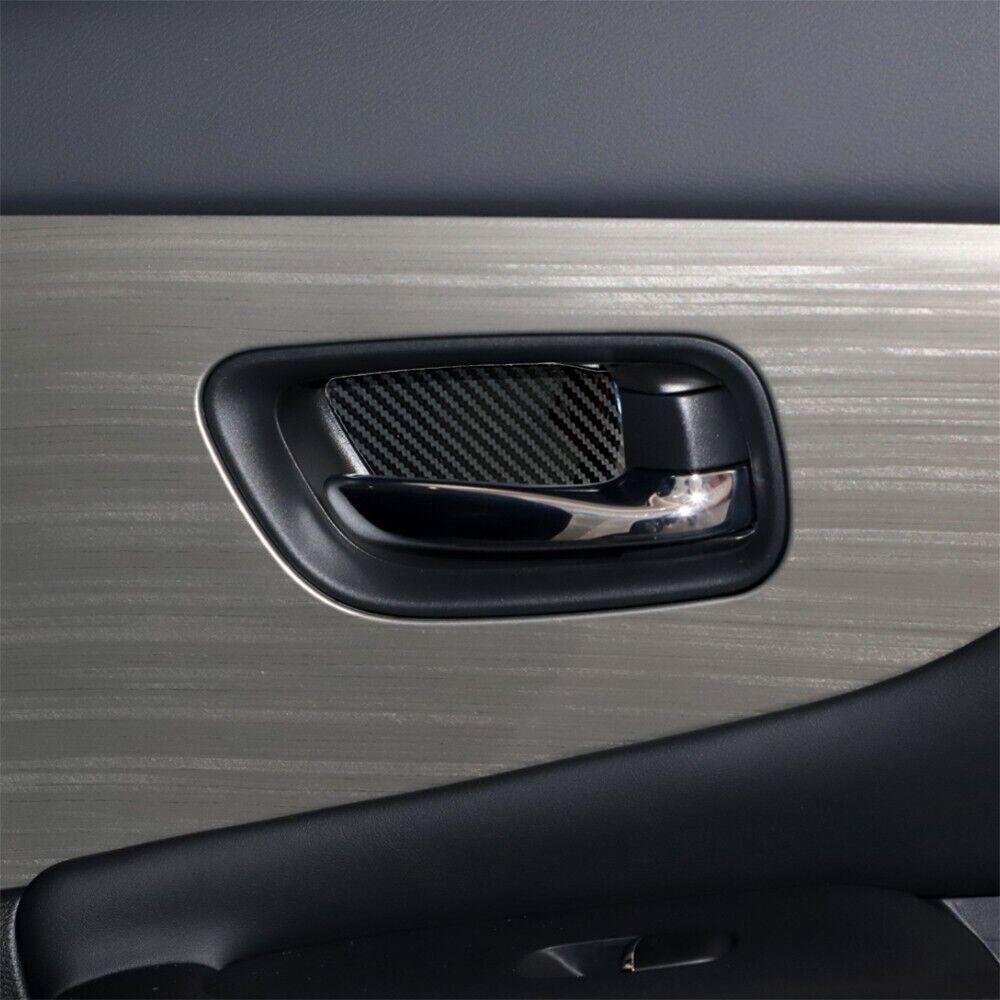 For Nissan Murano 2015-2024 Carbon Fiber Metal Look Inner Door Handle Stickers