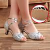Fashion Latin Dance Shoes Woman 5cm High Heel Summer Shoes Tango Ballroom Dance Shoes