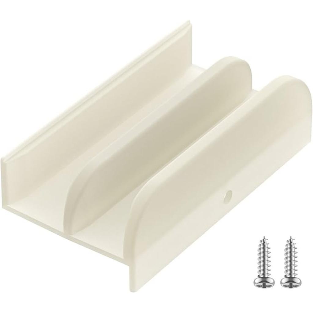 Sliding Shower Door Bottom Guide Fits for Sliding Shower Door (Top Hung) Tub Enclosure Systems, 1/2 In Channels for Glass Shower Door Plastic Guide