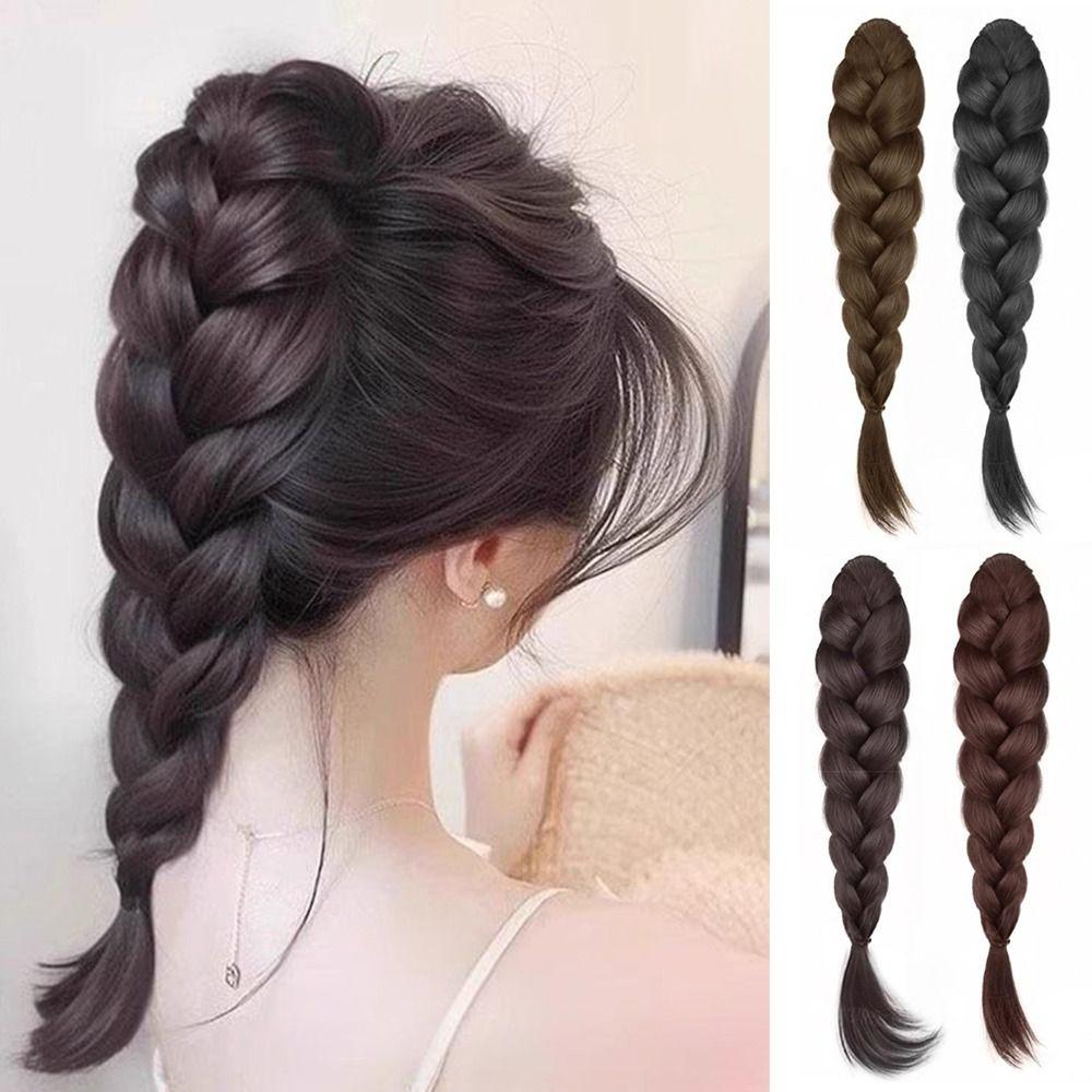 Lange Synthetische Perücke Pferdeschwanz Flauschige Perücke Haarspange Pferdeschwanz Haarnadel für Frauen Haar-Accessoires