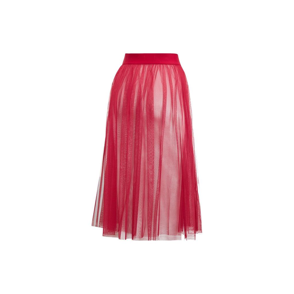 Adidas Originals Trefoil Solid Midi Skirt Women Skirt Red DV0851