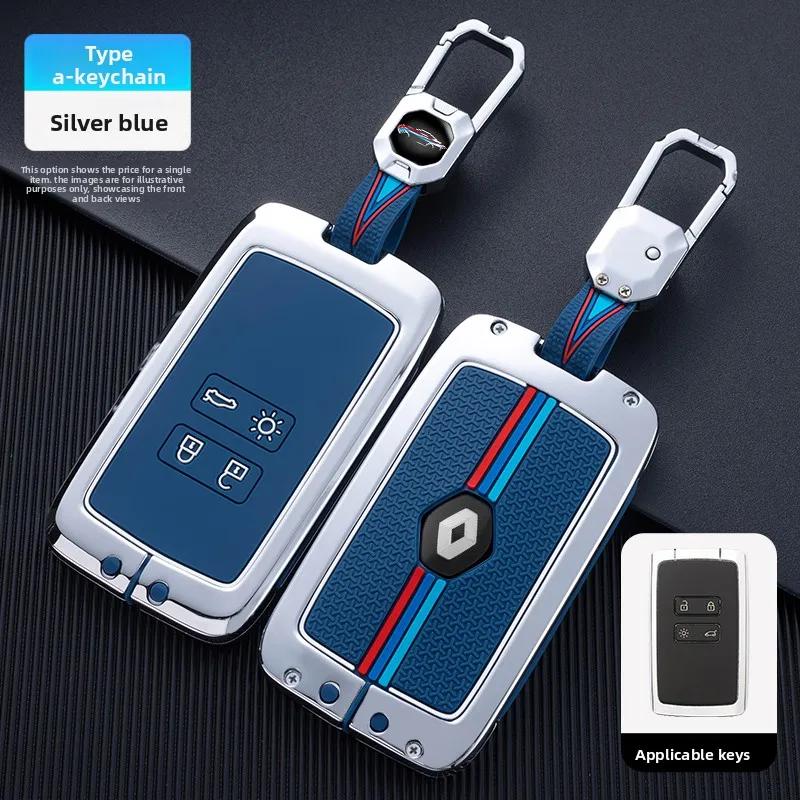 Interior Mouldings Zinc Alloy Car Key Case Cover Shell for Renault Captur Megane Talisman Espace Clio Zoe Koleos Scenic 4 Arkana