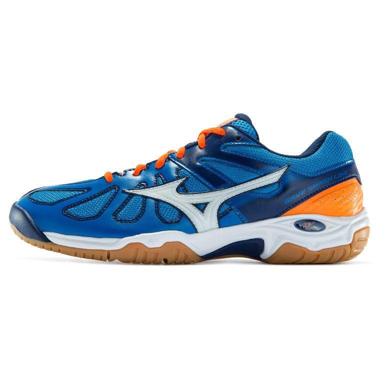 Mizuno Smash L04 Shock Absorbing Non-Slip Durable Breathable Low-Top Training Shoes Unisex Sneakers Blue White 71GA186001