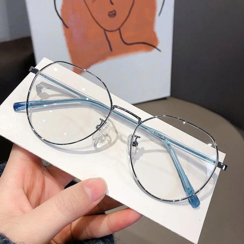 New Retro Color Changing Anti Blue Light Glasses TR90 Frame Women'S Fashionable Glasses