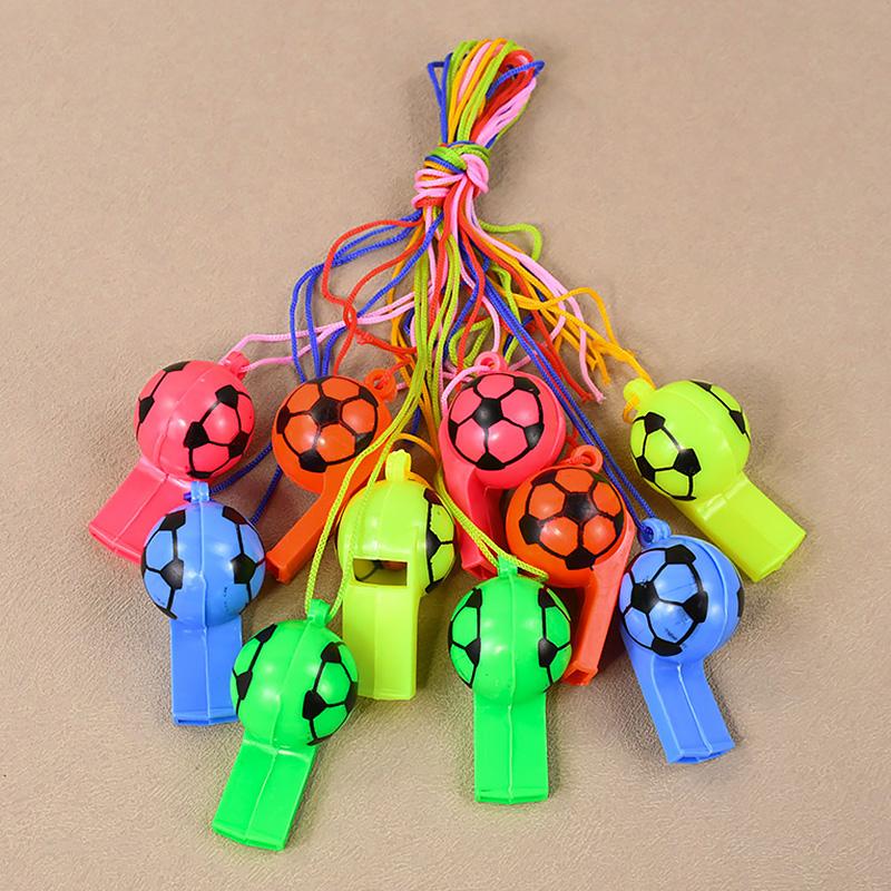 

10/20 шт. Пластиковый футбольный свисток Детские футбольные сувениры для дня рождения Подарки Игрушки Наполнители для пиньяты Шумный инструмент 10Pcs