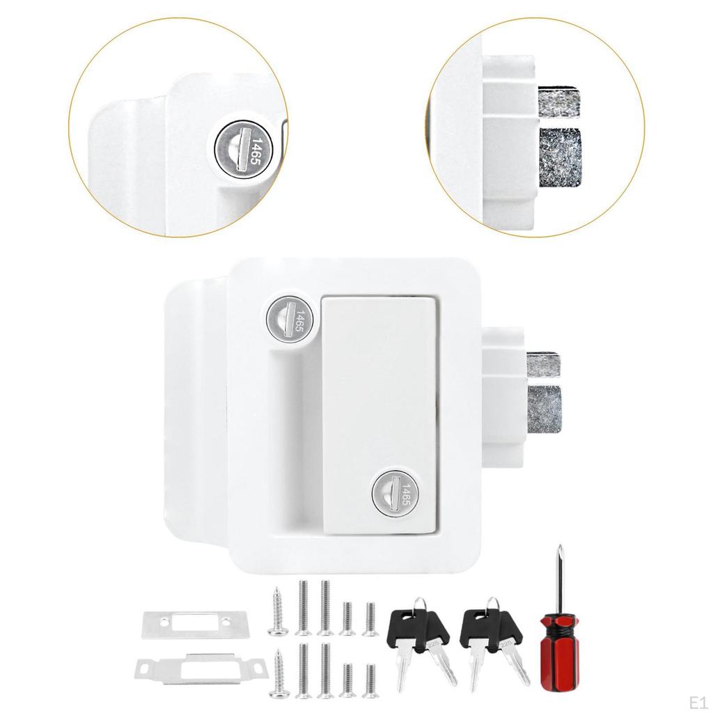 Door Latch Replacement for RVs with Paddle Handle And Keys