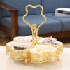 Luxury Fruit Plates Home Creative Fashion Fruit Bowl Living Room European Style Partition with Cover Candy Dried Fruit Tray