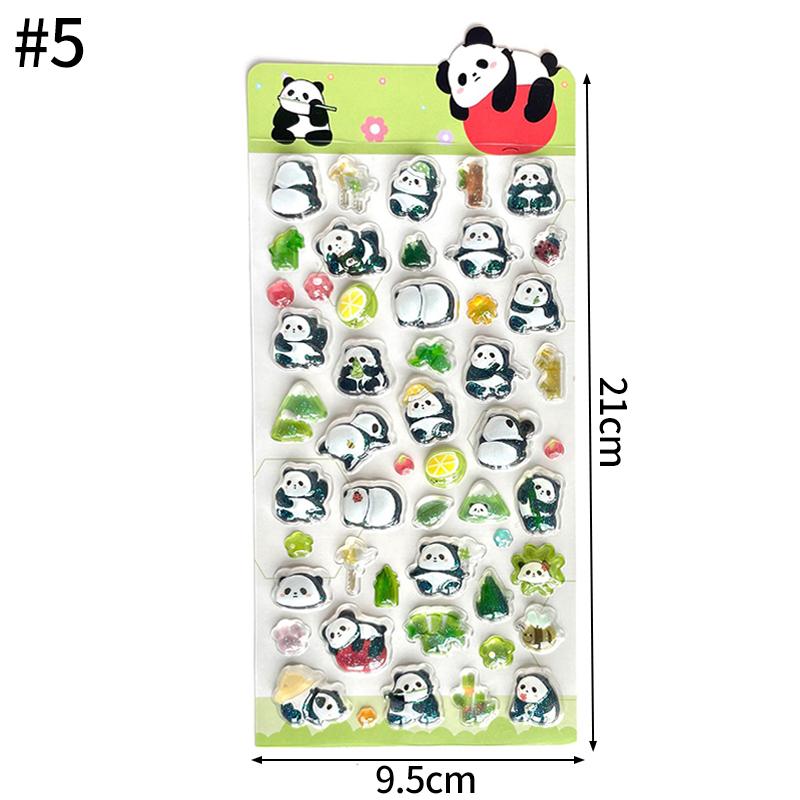 Cute Cartoon Animals Drop 3D Relief Sticker Scrapbooking Diy Diary Phone Case Stationery Sticker Collect Stickers Book Kids Gift