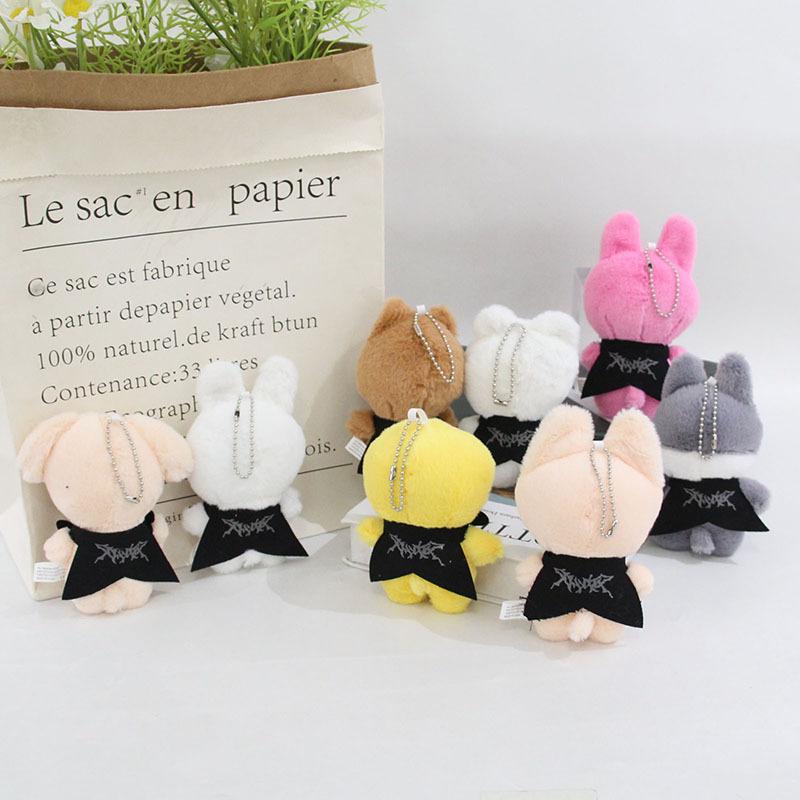Plush Cartoon Keychain Skzoo Plush Doll Star Surrounding Li Longfu Cloak Small Doll Bag Pendant Children'S Toy