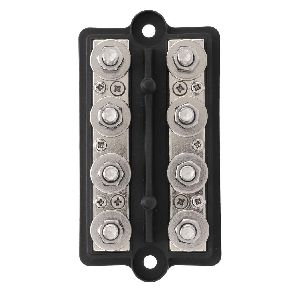 Power Distribution Block DC12 to 48V 150A 8 M10 Studs Battery Bus Bar for Cars Boats Yachts Trucks