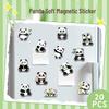 20 niedliche Panda-Kühlschrankmagnete - Wasserdicht, Kreative Cartoon-Tierdesigns