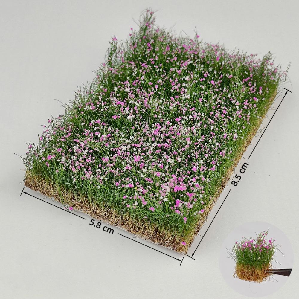 Multicolor Hand Torn Flower Clusters DIY Accessories Height 10mm/16mm Artificial Flower Cluster Sand Table Building Models