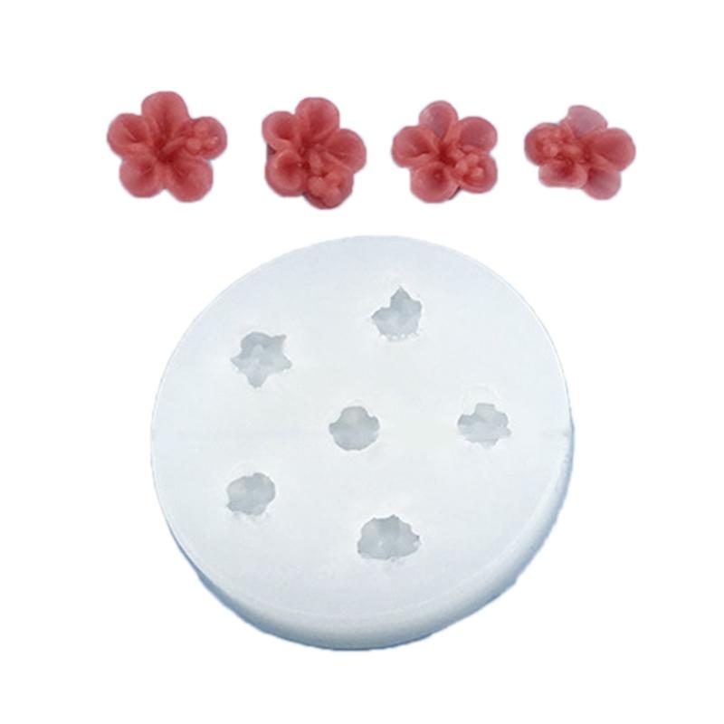 Wiederverwendbare blumenförmige Silikonform Wiederverwendbare Bastelformen Geeignet für handgefertigten Schmuck und Schreibtischdekorationen