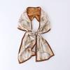 16*145CM 100% Mulberry Silk Scarf Double-Layer Double-Sided Long Narrow Ribbon Scarf Spring Summer Neck Scarf & Hair Tie