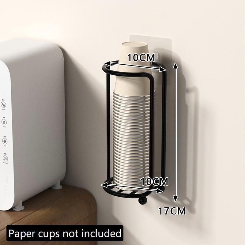 Kovový držiak na jednorazové poháre, polica, stojan na poháre na vodu, čaj, papierové poháre do domácnosti, kuchyne, organizér, potreby A2