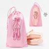 Breathable Mesh Dance Shoe Storage Bag for Children & Adults - Ballet Drawstring Bag for Women