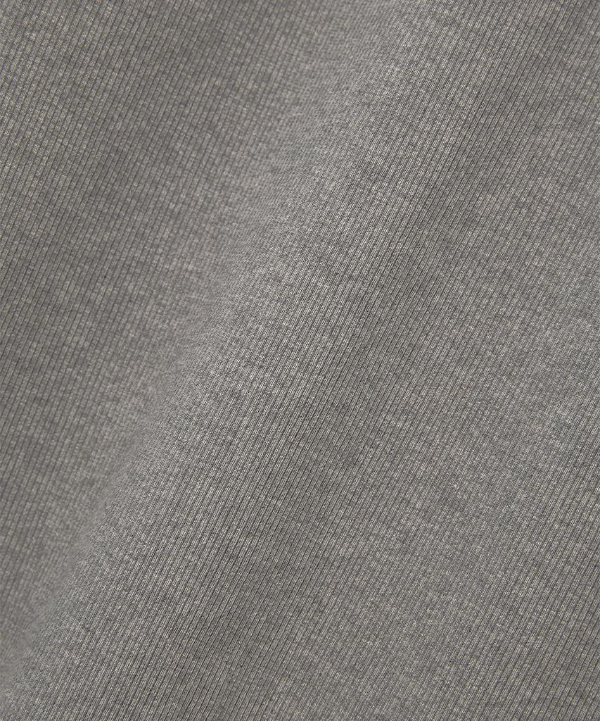 MOONSUN 02 M.C For Men, Henley Neck Ribbed T-Shirt / Gray