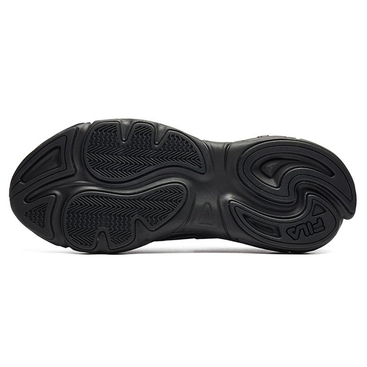 FILA Fusion Mars 1 Fabric Synthetic Leather Low-Top Sports Casual Shoes Men sneaker Black T12M135205FBK