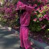 Y2K Leopard Print Hooded Sweatshirt Set Women Loose Fit Zipper Streetwear Two Piece Outfit