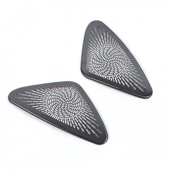 Black Steel Dash Air Vent Dust Cover Trim For Mercedes-Benz E-Class 2024