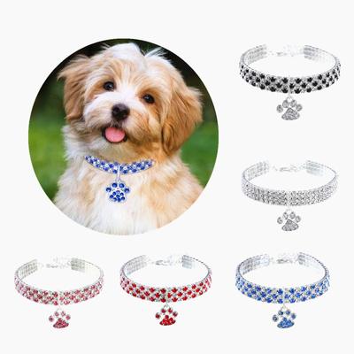 New Pet Collar+diamond Inlaid Mixed Color Cat And Dog Products+elastic Cat And Dog Necklace Accessories+cross-border E-commerce Exclusive