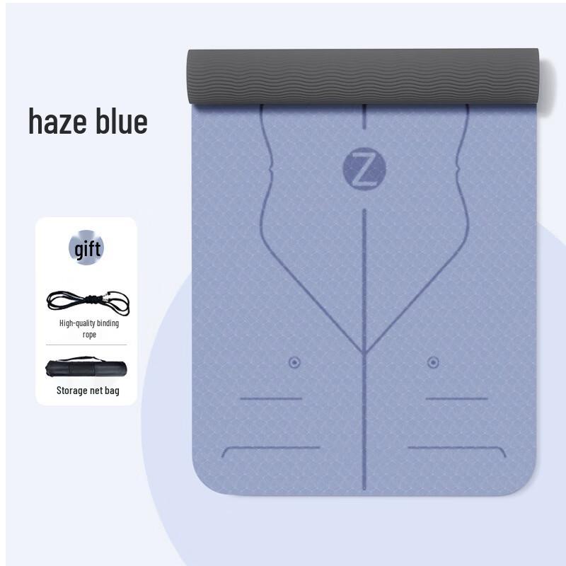 Long Chan Extra Wide & Thick TPE Yoga Mat with Alignment Lines