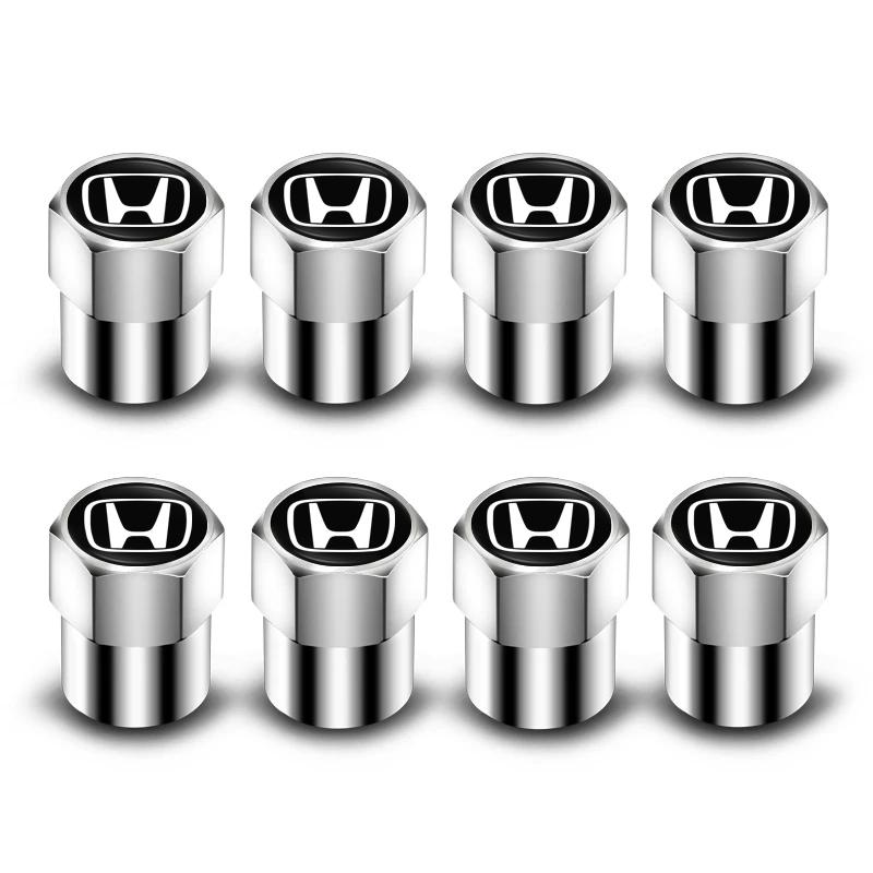 4Pcs Car Styling Wheel Tire Valve Air Stem Cap Duust Covers For Honda Accord CRV Civic FIT Stepwgn Insight CRZ 5th t37 Odyssey Pilot