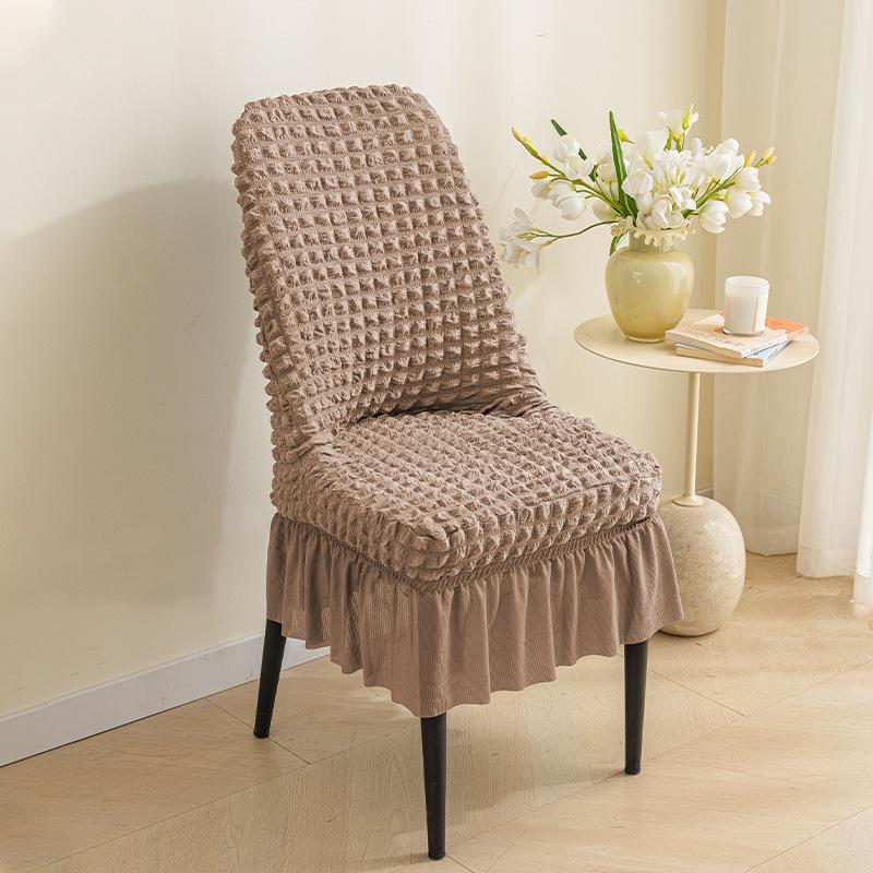 

Эластичный и минималистичный чехол для стула обеденного стола, универсальный и нескользящий чехол для стула из утолщенной пузырчатой пленки для дома Single size