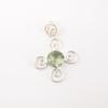 Green Amethyst Gemstone 925 Sterling Silver Jewelry Handmade Partywear Pendant PP-41-14