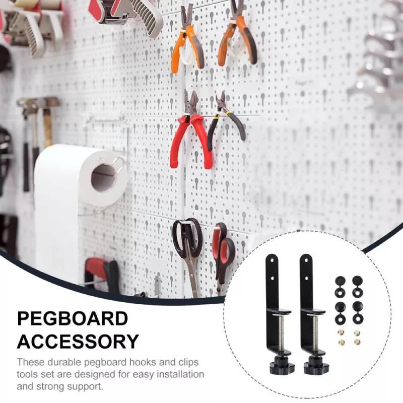 Stylish Pegboard Hook Accessory Holder Compact Storage Shelf Desktop Pen Container