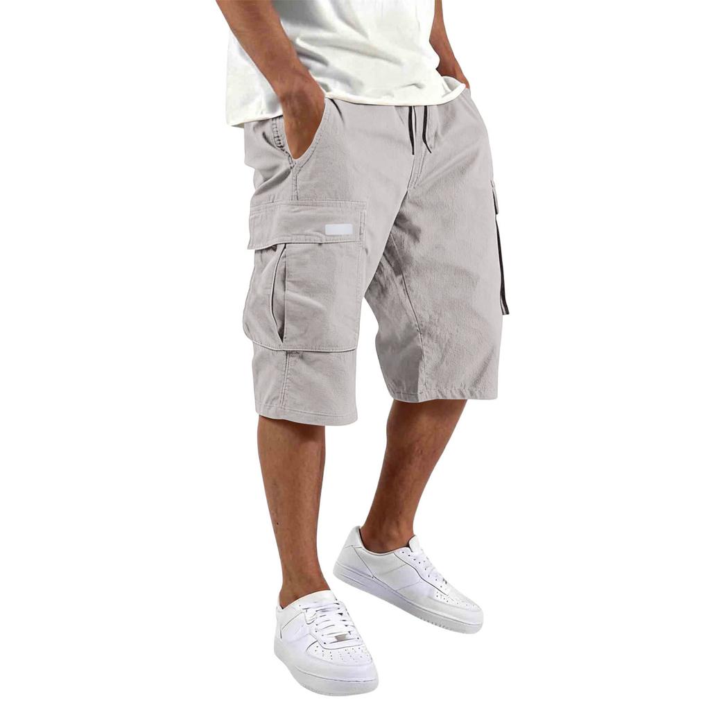 Men's Casual Workwear Drawstring Pocket Shorts