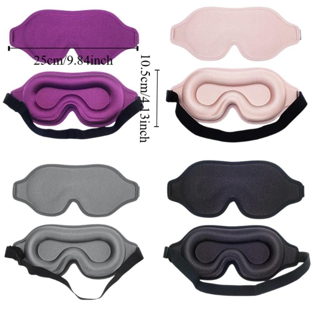 Adjustable Blockout Light Eye Cover Soft Sleeping Aid Eye Mask Universal 3D Sleep Mask  Airplane